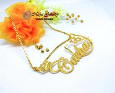 Kalung Nama Lapis Emas Hello Kitty Big Size - Kalung Wanita Cantik