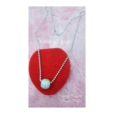 KALUNG WANITA PERAK 925 / PERHIASAN SILVER LAPIS EMAS PUTIH / IMPORT