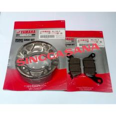 KAMPAS REM PAKET DEPAN~BELAKANG MIO M3 125 kode 2BM-F5805-00 dan 5MX-F530K-00