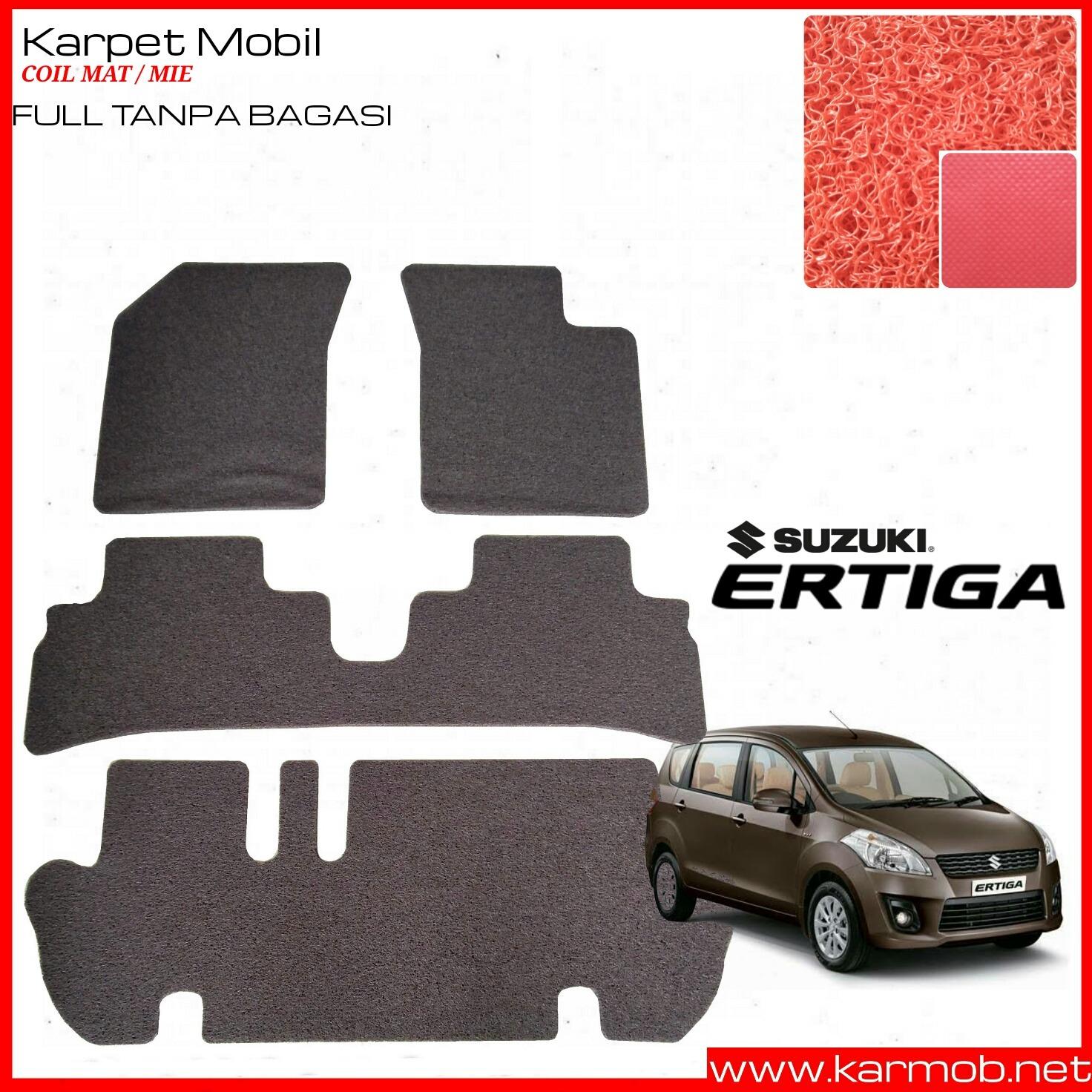 Karmob Karpet Mobil / Karpet Mobil Mie / Karpet Bihun / Karpet Dasar / Karpet Karet / Karpet Lantai Mobil / Coil Mat Suzuki Ertiga - Full Tanpa Bagasi