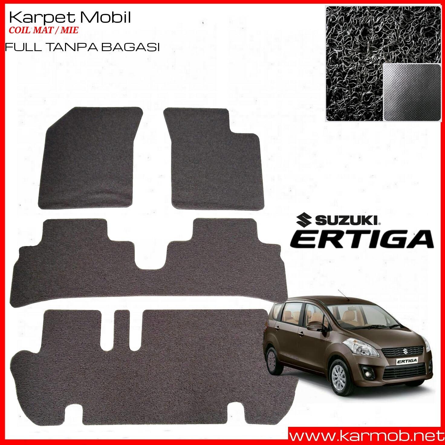 Karmob Karpet Mobil / Karpet Mobil Mie / Karpet Bihun / Karpet Dasar / Karpet Karet / Karpet Lantai Mobil / Coil Mat Suzuki Ertiga - Full Tanpa Bagasi