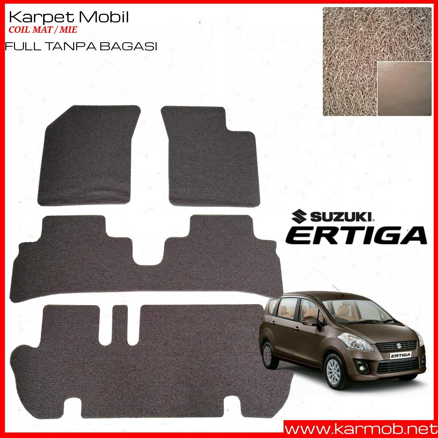 Karmob Karpet Mobil / Karpet Mobil Mie / Karpet Bihun / Karpet Dasar / Karpet Karet / Karpet Lantai Mobil / Coil Mat Suzuki Ertiga - Full Tanpa Bagasi