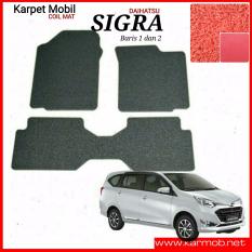 Karmob / Karpet Mobil Sigra / Karpet Mobil Bihun Sigra / Karpet Dasar Sigra / Karpet Karet Sigra / Aksesoris Mobil Sigra / Comfort Kijang Sigra / Coil Mat Sigra / DSM - 2 Baris WARNA MERAH