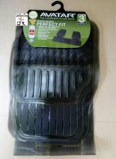 Karpet Mobil Universal Hitam Transparan 3Baris