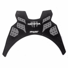 Karpet Motor Motif Monster Beat FI 2013-2016 - Beat FI yang Spidometernya Belum Digital/LCD - Abu Abu