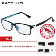 KATELUO 13025 Kacamata Komputer Anti Radiasi Pria Wanita Frame Ringan Korean Fashion Style- Free Kotak Hardcase Original
