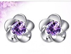 Kecil Daun Segar Segar Daun Asli 925 Sterling Perak Anting