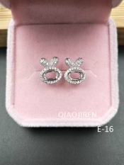 Kelinci Bayi Perak Berlapis Emas Anting-Anting Anting