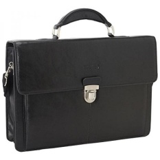 Kenneth Cole Reaction True Colors Genuine Leather Portfolio - Black - intl