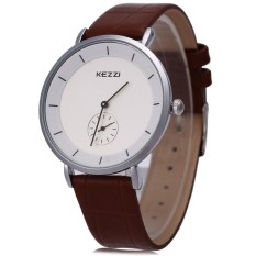 Kezzi KW-1080G Pria Kuarsa Jam Tangan Sepanjang Tombol Penyetel dengan Kecil Kedua Tombol Penyetel Jam Tangan-Internasional