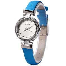 KEZZI KW-978 Wanita QUARTZ Jam Tangan Ramping Pita Kulit Jam Tangan Allwin-Internasional