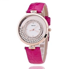 KEZZI Wanita Jam Tangan Tali Kulit Ladies QUARTZ Jepang Movt Arloji (Merah)