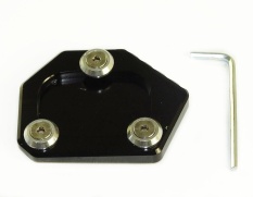 Kickstand Kaki Sisi Berdiri Ekstensi Pad Support Plate untuk HONDA CBR500R CB500F CB500X NC700S NC700X NC700D Integra NM-4 CB650F CBR650F CB250F CBR300R CB400 CBR250R CBR600F Hitam-Intl