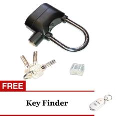Kinbar Gembok Alarm Super Kuat - Original - Ring Panjang + Gratis KeyFinder - Gantungan Kunci Siul Random Colour