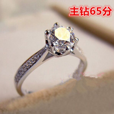 Klasik S925 Korea Modis Gaya Perempuan Platinum Tidak Kawin Cincin