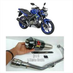 KNALPOT AKRAPOVIC GP M1 KARBON FULLSYSTEM MOTOR 150Cc VIXION BYSON R15 XABRE CBR150R K45G K45 CB150R NEW MX KING FU SONIC VERZA TIGER MINERVA PULSAR