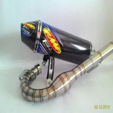 Knalpot KLX 150 D'Tracker / FMF F4 Carbon / fullset / Leher Cacing Argon Robotic / bagus / istimewa / Muffler