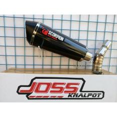 Knalpot Scorpion Red Power Carbon Slip On For Ninja 250 Fi / Carbu / Z250 Warior / New CB 150R / CBR 150R Tinggal Pasang