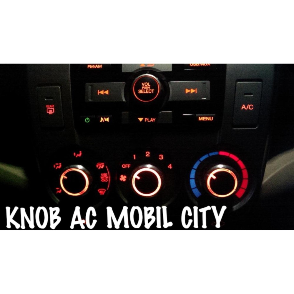 KNOB AC ELEGANT BUNDAR HONDA CITY TAHUN 2008 S/D 2014 - Aksesoris INTERIOR MOBIL HONDA CITY 