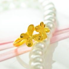 Koleksi Warna Warni imitasi emas Bunga mawar berlapisan emas Cincin vietnam Emas pemilik toko rekomendasi Endapan Emas cincin Euro perempuan