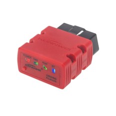 Konnwei KW902 Bluetooth ELM327 16 Pin V1.5 Chip OBD 2 Otomotif Scanner Malam Diagnosis Scanner (Warna Merah) -Intl