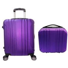 Koper Polo Maple ABS Vertical Stripe Six - B11 - deep purple 12"(beautycase