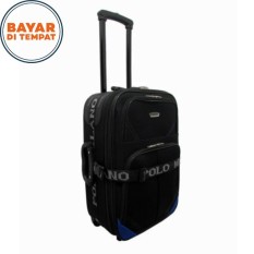 Koper Polo Milano Koper Bahan Koper Baju Koper Murah 210-16 Ukuran 16 Inchi Expandable Import Original - Black Blue