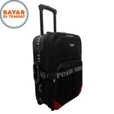 Koper Polo Milano Koper Baju Koper Murah Ukuran 20 Inchi 210-20 Expandable Import Original - Black Red