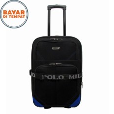 Koper Polo Milano Size 24 Inchi Koper Bahan Koper Murah 210-24 Expandable Import Original - Black Blue
