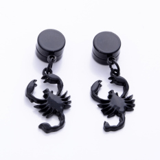 Korea Modis Gaya Hitam Pria Anting Magnet