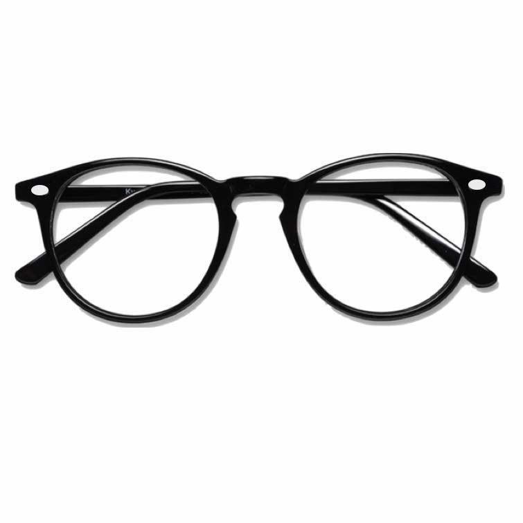 Korea Fashion Style - Kacamata Oval - Fashion - Pria dan Wanita - Unisex - Clasic Round Glasses ( MLD )