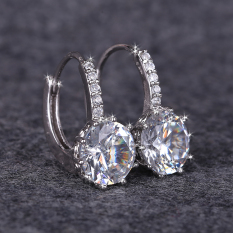Korea Fashion Style Mewah melingkar penuh anting-anting berlian zirkon anting