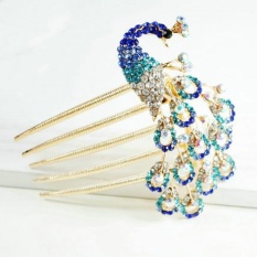 Korean Version of Peacock Headdress Hair Accessories Vintage Hair Clip Hairpin - intl