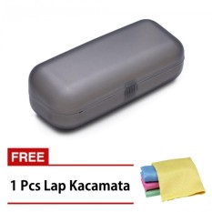 Kotak Kacamata - Warna Hitam - Plastic - Free Lap Kacamata