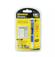 krisbow obeng multifungsi 9 in 1 serbaguna , set presisi