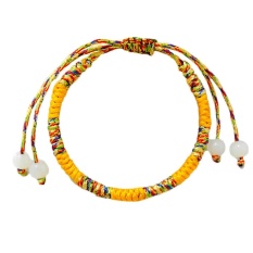 Kuhong Retro Gaya Tibet Benang Warna-warni Pasangan Gelang Tali Merah-Intl
