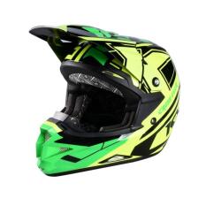 KYT Cross Over KRC SPR Fluo EDT Helm Full Face - Yel Fl Grn Fl