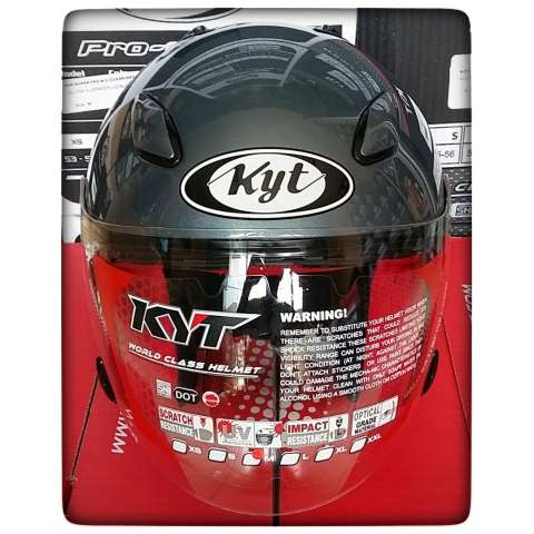 ... KYT Dj Maru Solid Helm Half Face Grey 2