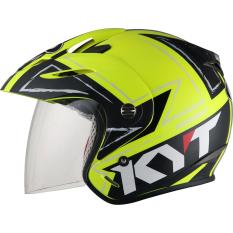 KYT Romeo Streamline Helm Half Face Yellow Fluo/Black