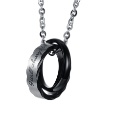 La Vie Baja Titanium Kalung Pasangan Be Done For Suaminya And Romantis Indonesia Ngumpul Di Sini Perhiasan (hitam)