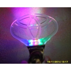 Lampu emblem Logo TOYOTA wind power angin aksesoris variasi mobil untuk semua TYPE Varian TOYOTA : Avanza, Innova, Harrier, Alphard, Hilux, Veloz, Yaris, Sienta, Rush, Agya, Calya, Etios, Nav1, Hiace, Camry, 86, Land Cruiser