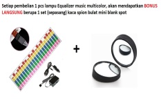 Lampu LED Equalizer 90 x 25 cm Multi Color untuk penggemar sound system mobil cocok untuk semua MERK dan TYPE mobil Toyota Honda Mazda Mitsubishi Suzuki Daihatsu Mercy BMW Lexus Xpander Hyundai dll