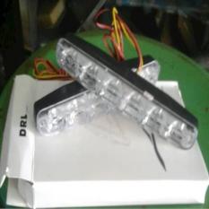 Lampu LED DRL JS 6 Titik / Lampu hiasan mobil / Lampu Kota bawah bumper mobil
