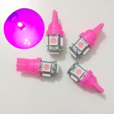 4 Biji Lampu Led Motor Mobil JAGUNG T10 Grade Premium Senja Sein Mundur Plat Nomor 5050 5 Titik Arsystore ARSY - Pink