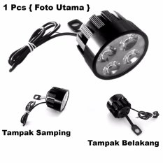 Lampu Tembak LED 4 Mata Sorot Putih Model Baut di Spion