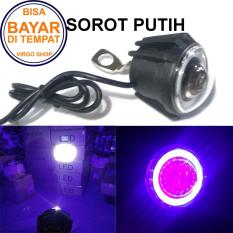 Lampu Tembak LED Model U7-Mini Pemasangan Di Baut Di Spion Sorot Putih + Eagle Eyes Ring Biru dan Devil Merah
