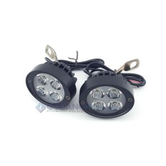 Lampu Tembak Sorot LED Spion Motor Cree 4 Mata 12W 12V-24V Spotlight