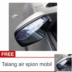 Lanjarjaya Mika Talang Air Pelindung Kaca Cermin Spion mobil Anti Air Hujan Kotor Car Rear Mirror Rain Guard / Mika Pelindung Kaca Spion + Buy 1 Get 1 Per 4pcs/2 Set