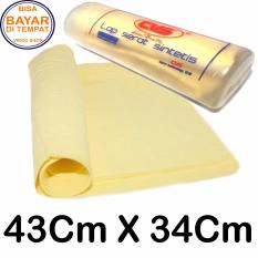 Lap Kanebo Serat 43X34Cm Lembut Dan tidak Mudah Sobek tebal 2mm - Kuning