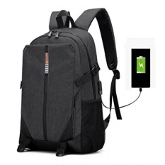 Laptop Ransel, bisnis Air Tahan Perjalanan Tas Ransel dengan USB Pengisian Port Cocok Dibawah 17-Inci Laptop dan Buku Catatan (Tentara hijau) -Internasional
